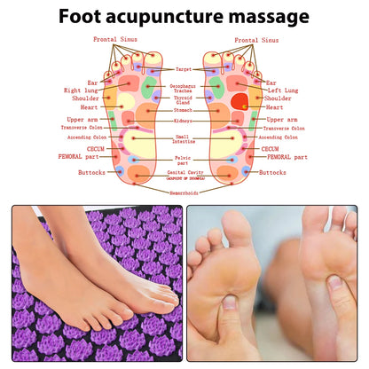 Acupressure Yoga Mat & Pillow Set
