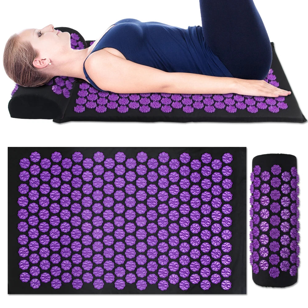 Acupressure Yoga Mat & Pillow Set
