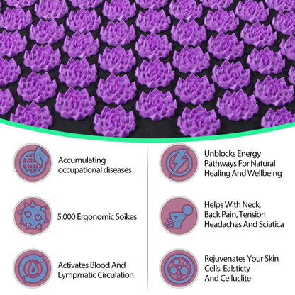 Acupressure Yoga Mat & Pillow Set